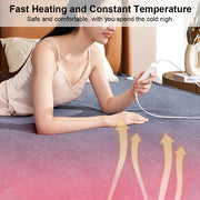 220V Electric Heating Blanket with Automatic Thermostat - Thick Thermal Mattress Warmer for Comfortable Room Use