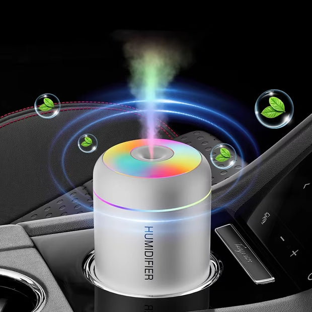 Mini Air Humidifier USB Electric 180ML Aroma Diffuser Essential Oil Purifier Aromatherapy Mist Maker Lights for Car Home Bedroom