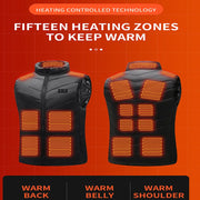 21 Heated Vest Zones Electric Heated Jackets Men Women Sportswear Heated Coat Graphene Heat Coat USB Heating Jacket for Camping