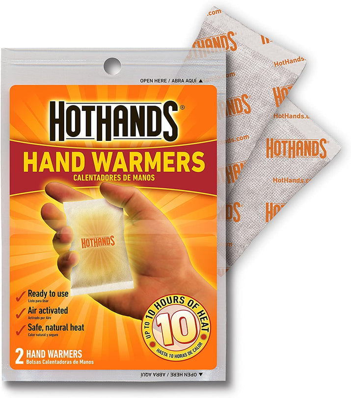 Hand Warmers - Long Lasting Safe Natural Odorless Air Activated Warmers - up to 10 Hours of Heat - 40 Pair