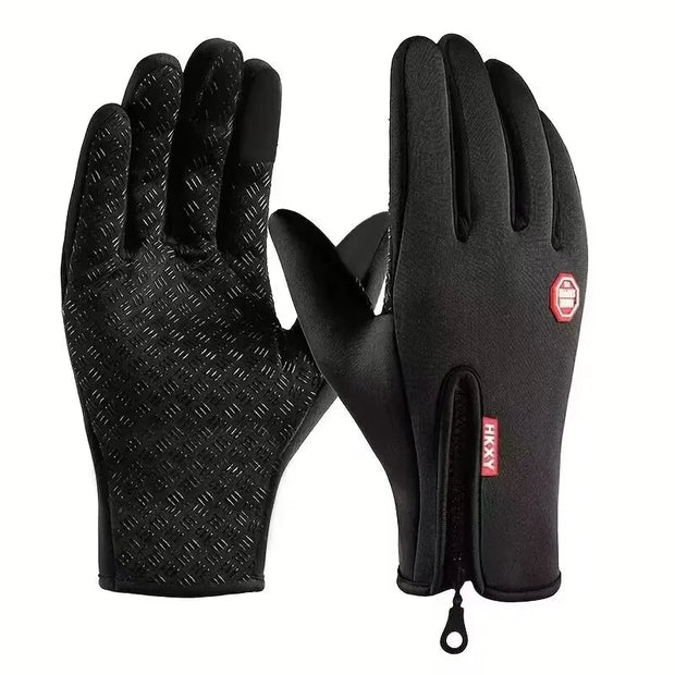 Winter Warm Cycling Gloves Bicycle Warm Touchscreen Full Finger Glove Waterproof Outdoor Bike Skiing Fishing Motorcycle Riding