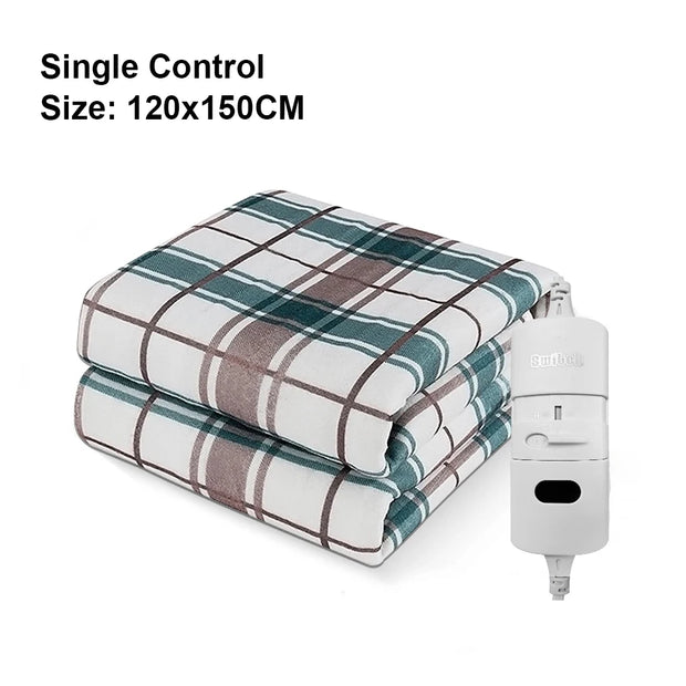 220V Electric Heating Blanket with Automatic Thermostat - Thick Thermal Mattress Warmer for Comfortable Room Use