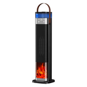 Smart Electric Patio Heater with PTC Ceramic Technology, Humidifier Function, and Simulated Flame for Indoor and Outdoor Use