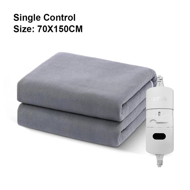 220V Electric Heating Blanket with Automatic Thermostat - Thick Thermal Mattress Warmer for Comfortable Room Use