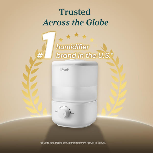 Top Fill Humidifiers for Bedroom, 2.5L Tank for Large Room, Easy to Fill & Clean, 28Db Quiet Cool Mist Air Humidifier for Home Baby Nursery & Plants, Auto Shut-Off and Bpa-Free for Safety, 25H