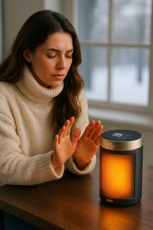 Space Heater, Portable Electric Heaters for Indoor Use with Thermostat and Remote, 2024 Upgraded, Digital Display, 12H Timer, 5 Mode, 1500W PTC Ceramic Fast Safety Heat for Office Bedroom Home